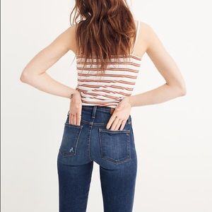 Madewell slim and straight denim blue jeans